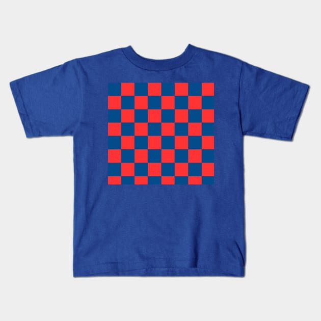 Rangers Checks Kids T-Shirt by Confusion101